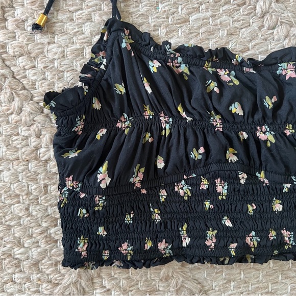Free People Smocked Crop Top - Picture 2 of 5
